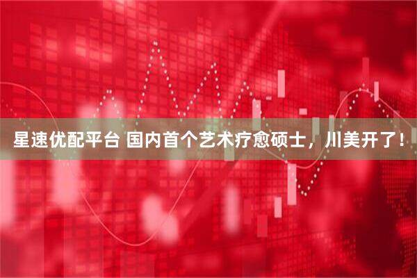 星速优配平台 国内首个艺术疗愈硕士，川美开了！