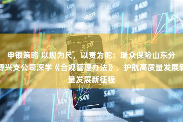 申银策略 以规为尺，以责为舵：瑞众保险山东分公司博兴支公司深学《合规管理办法》，护航高质量发展新征程
