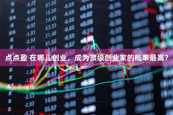 点点盈 在哪儿创业，成为顶级创业家的概率最高？