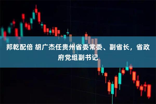 邦乾配倍 胡广杰任贵州省委常委、副省长，省政府党组副书记