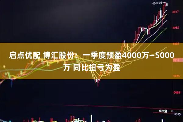 启点优配 博汇股份:一季度预盈4000万—5000万 同比扭亏为盈