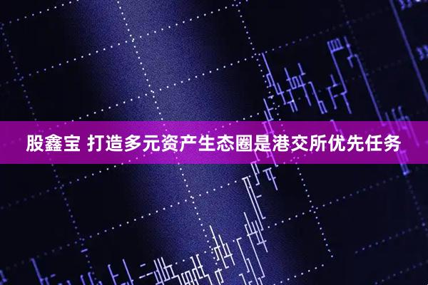股鑫宝 打造多元资产生态圈是港交所优先任务
